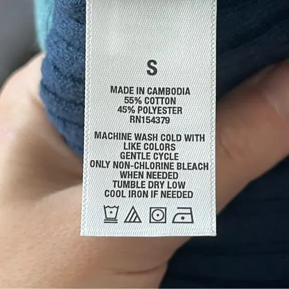 Aeropostale Color blocked Ruffle button-up cropped tank knit top women’s size S - Picture 4 of 7